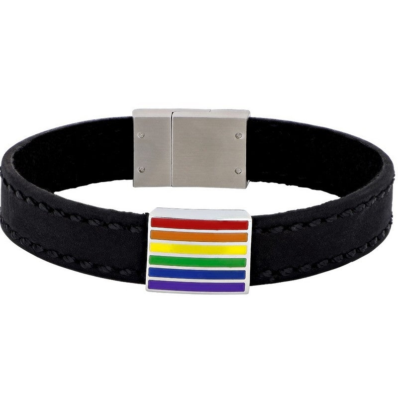 Son of Noa herrearmbånd i sort kalveskind 19–21 cm